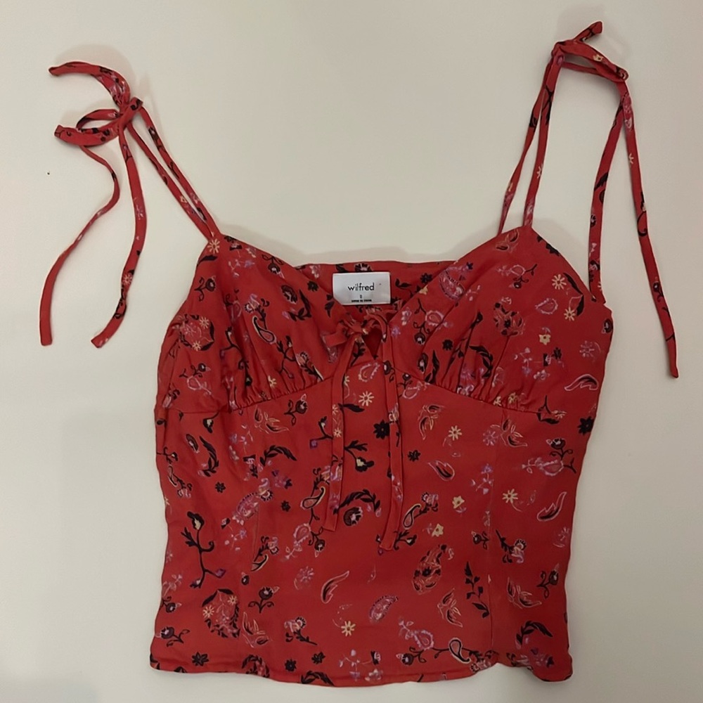 Aritzia Wilfred bustier Heidi top